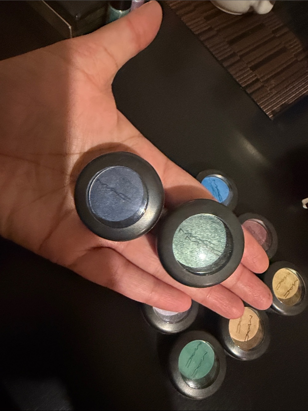 MAC Cosmetics Shimmering Blue & Teal Single Eyeshadows